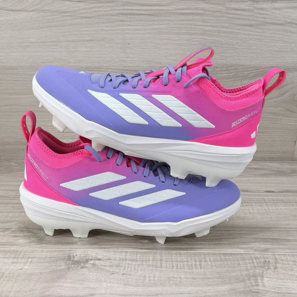 Adidas Adizero TPU Baseball Cleats Men's 11.5 Candy Pink Purple  nby JR7828